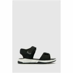 Schuh Black Lean Sporty Velcro Sandals -Schuh Shop unnamed file 1005