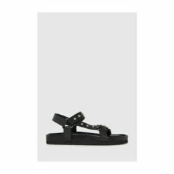 Schuh Black Primrose Leather Studded Sandals -Schuh Shop unnamed file 1024
