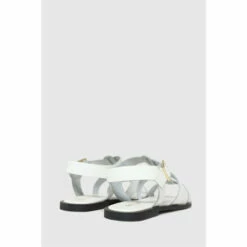Schuh White Tyrion Leather Gladiator Sandals -Schuh Shop unnamed file 1051