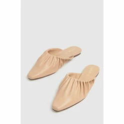 Schuh Natural Larkin Ruched Point Mules -Schuh Shop unnamed file 1061