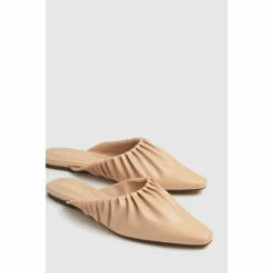 Schuh Natural Larkin Ruched Point Mules -Schuh Shop unnamed file 1062
