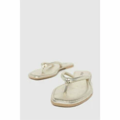 Schuh Gold Tassy Toe Post Sandals -Schuh Shop unnamed file 1068
