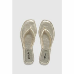 Schuh Gold Tassy Toe Post Sandals -Schuh Shop unnamed file 1069