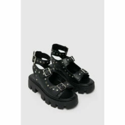 Schuh Taren Black Chunky Hardware Sandals 3 Schuh Taren Black Chunky Hardware Sandals -Schuh Shop unnamed file 1087