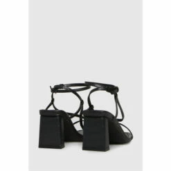 Schuh Black Storm Croc Strappy Sandals -Schuh Shop unnamed file 1093