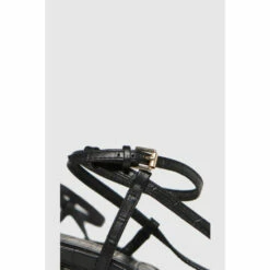 Schuh Black Storm Croc Strappy Sandals -Schuh Shop unnamed file 1094