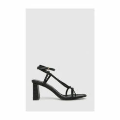 Schuh Black Storm Croc Strappy Sandals -Schuh Shop unnamed file 1095