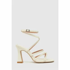 Schuh Serene Flared White Sandals