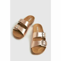 Schuh Brown Bronze Trust Leather Double Buck Sandals -Schuh Shop unnamed file 1123