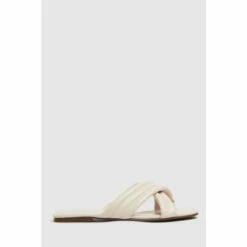 Schuh Natural Trilby Padded Cross Strap Mule