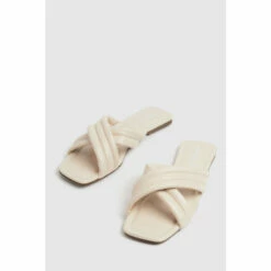 Schuh Natural Trilby Padded Cross Strap Mule -Schuh Shop unnamed file 1152