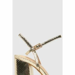 Schuh Gold Skylar Snake Effect Square Toe Sandals -Schuh Shop unnamed file 1177