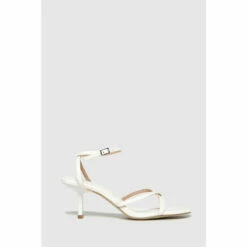 Schuh White Sapphire Croc Strappy Sandals