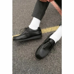 Schuh Black Reid Leather Moccasin Shoes