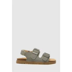 Schuh Junior Khaki Green Luck Footbed Sandals