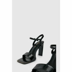 Schuh Black Croc Effect Block Heel Sandals -Schuh Shop unnamed file 1245