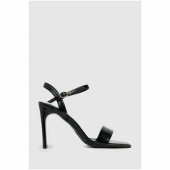 Schuh Black Croc Effect Block Heel Sandals -Schuh Shop unnamed file 1246