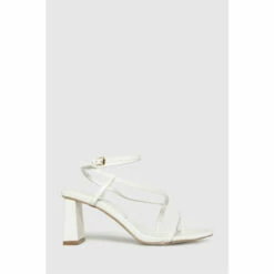 Schuh Storm Croc White Strappy Sandals