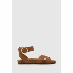 Schuh Tokyo Brown Footbed Sandals