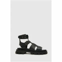 Schuh Trace Black Leather Chunky Sandals 6 Schuh Trace Black Leather Chunky Sandals -Schuh Shop unnamed file 1281