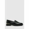 Schuh Natural Lenzo Croc Effect Patent Loafers -Schuh Shop unnamed file 13