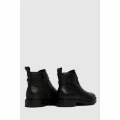 Schuh Black Cinthia Leather Buckle Boots -Schuh Shop unnamed file 1363