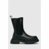 Schuh Black Anastasia High-Cut Chelsea Boots