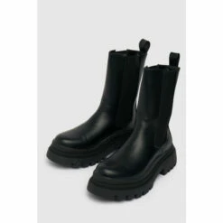 Schuh Black Anastasia High-Cut Chelsea Boots -Schuh Shop unnamed file 1372