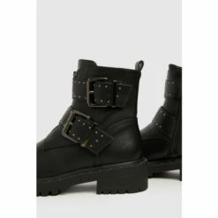 Schuh Black Ashen Chunky Zip Buckle Boots 4 Schuh Black Ashen Chunky Zip Buckle Boots -Schuh Shop unnamed file 1377