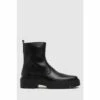 Schuh Black Alina Leather Sock Boots -Schuh Shop unnamed file 1380