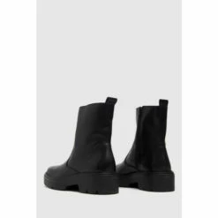 Schuh Black Alina Leather Sock Boots -Schuh Shop unnamed file 1382