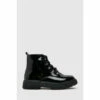 Schuh Black Chant Patent Lace Boots -Schuh Shop unnamed file 1395