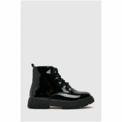 Schuh Black Chant Patent Lace Boots -Schuh Shop unnamed file 1399