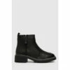 Schuh Black Alba Leather Chunky Boots -Schuh Shop unnamed file 1400