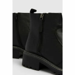 Schuh Black Alba Leather Chunky Boots -Schuh Shop unnamed file 1402
