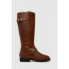 Schuh Darla Brown Leather Rider Boots -Schuh Shop unnamed file 1405