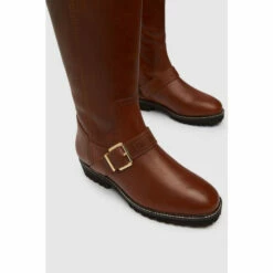 Schuh Darla Brown Leather Rider Boots -Schuh Shop unnamed file 1408