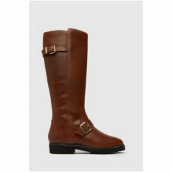 Schuh Darla Brown Leather Rider Boots -Schuh Shop unnamed file 1409