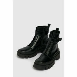 Schuh Womens Black The Edit Paisley Leather Boots -Schuh Shop unnamed file 1422