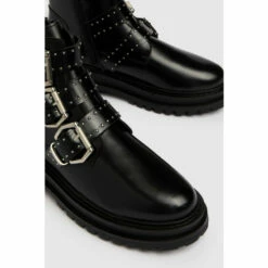Schuh Black Alyssa Leather Buckle Hardware Boots -Schuh Shop unnamed file 1468