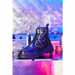 Schuh Black Alyssa Leather Buckle Hardware Boots -Schuh Shop unnamed file 1469