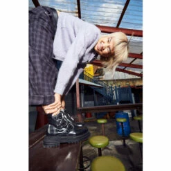 Schuh Black Alyssa Leather Buckle Hardware Boots -Schuh Shop unnamed file 1471