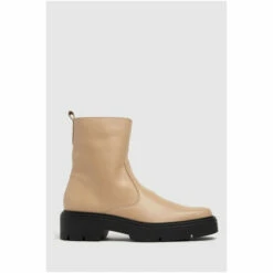 Schuh Natural Alina Leather Sock Boots -Schuh Shop unnamed file 1478