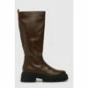 Schuh Brown The Edit Paxton Knee Boots -Schuh Shop unnamed file 1491