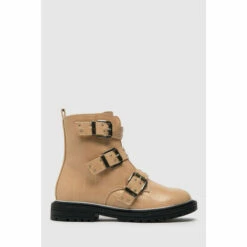 Schuh Pink Content Multi Buckle Boots