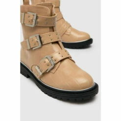 Schuh Pink Content Multi Buckle Boots -Schuh Shop unnamed file 1521