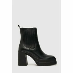 Schuh Bonnie Double Platform Chelsea Black Boots