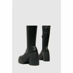 Schuh Delilah Platform Stretch Black Knee Boots -Schuh Shop unnamed file 1570