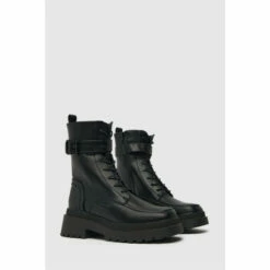Schuh Aaliyah Black High Cut Buckle Boots -Schuh Shop unnamed file 1616