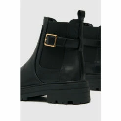 Schuh Ava Chunky Buckle Black Boots -Schuh Shop unnamed file 1661